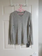 (タグ付き新品) Vネック ニット 55 66半