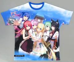 【中古】Tシャツ 集合ver.2 フルプリントTシャツ ブルー フリーサイズ 「天使☆騒々 RE-BOOT!」 C104グッズ