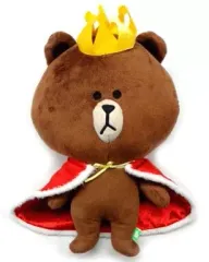 【中古】ぬいぐるみ ブラウン ロイヤルBIGぬいぐるみ 「LINE TOWN」
