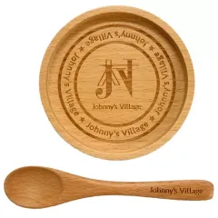 【中古】マグカップ・湯のみ ウッドコースター＆スプーンセット 「Johnny’s Village #2」