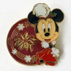 【中古】バッジ・ピンズ(キャラクター) ミニー (2007年クリスマスVer. ビッグバンドビート) ピンバッジ 「ディズニー」 東京ディズニーシークリスマス限定ワゴンゲーム 残念賞景品