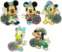 【中古】バッジ・ピンズ 全5種セット ピンバッチ 「東京ディズニーシー15周年 アブーズ・バザール」 東京ディズニーシー ワゴンゲーム景品