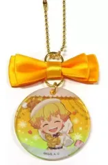 【中古】キーホルダー 我妻善逸 「鬼滅の刃×ufotable cafe×マチ★アソビCAFE クリスマスイベント2021 ランダムアクリルオーナメントチャーム」