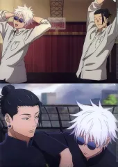 【中古】クリアファイル 五条悟＆夏油傑 場面写A4クリアファイルセットVOL.2 「呪術廻戦 第2期 懐玉・玉折」