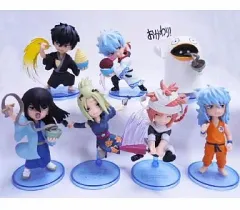 【中古】食玩 トレーディングフィギュア 全7種セット  「銀魂 ちびたま劇場～どんぶりも持ち方を変えると格好良い～ 」