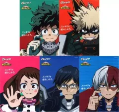 【中古】クリアファイル 全5種セット A4クリアファイル 「僕のヒーローアカデミア×クロレッツ」 対象商品購入特典