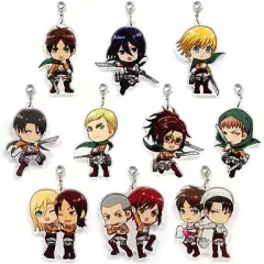【中古】キーホルダー・マスコット(キャラクター) 全10種セット アクリルプレートチャーム 「一番くじ 進撃の巨人～自由への進撃～」 L賞