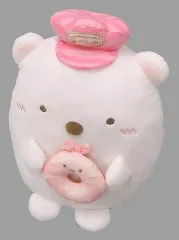 【中古】ぬいぐるみ しろくま 店員さんぬいぐるみ 「一番くじ すみっコぐらし～ドーナツいかがですか?～」 A賞