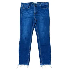 ZARA TRAFALUC クロップド スキニーデニム インディゴ サイズ42 レディース2XL ザラ