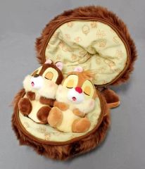 [중고] 봉제 인형 칩 & 데일 (쿠리 / 눈 닫기) 봉제 인형 (2 체 세트) CHIP'N'DALE ORGANIC PARTY [칩과 데일] 디즈니 스토어 한정
