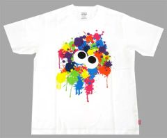 [중고] T셔츠(캐릭터) 오징어 그래픽 T셔츠 화이트 L사이즈 [Splatoon(스플라툰)×유니클로] UTGP 2017 닌텐도