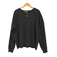 ポロバイラルフローレン Polo by RALPH LAUREN 90s 同色 ポニー刺繍 ヘンリーネック Tシャツ ボックスシルエット メンズ import：XL 