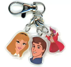 【中古】キーホルダー ブライア・ローズ＆フィリップ王子＆フクロウ 「ウォルト・ディズニー トリオアクリルキーホルダー ディズニープリンセスシリーズ」