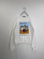 S00240|DSQUARED2 White｜ディースクエアード ホワイト｜メンズ スウェット プリント トレーナー カジュアル Y2K｜90S｜古着｜大人気｜一点物｜ヴィンテージ｜フォロー割あり