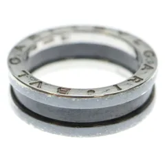 13新品同様 ブルガリ BVLGARI 925 リング 指輪 シルバー Y625 BVLGARI ブルガリ ブルガリブルガリ リング 指輪 25号 18金 K18