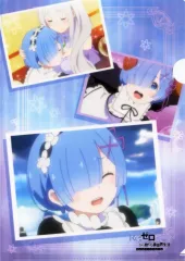 【中古】クリアファイル エミリア＆レム＆ラム(場面写) A4クリアファイル 「Re：ゼロから始める異世界生活」