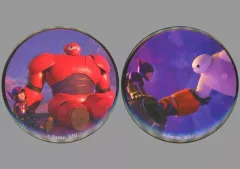 【中古】バッジ・ビンズ TYPE-C/56mm2個セット 缶バッジ 「Happyくじ ベイマックス vol.2.0」 G賞