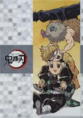 【中古】クリアファイル [単品] 伊之助＆善逸＆炭治郎 24話柄 アイキャッチA4クリアファイル 「鬼滅の刃×ufotable cafe 第8期」