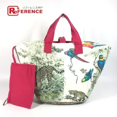 HERMES エルメス ハンドバッグ パニエドプラージュPM キャンバス ピンク