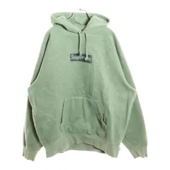 SUPREME (シュプリーム) 23SS Inside Out Box Logo Hooded Sweatshirt インサイドアウトボックスロゴフーデットスウェットシャツ プルオーバーパーカー グリーン/ブラック