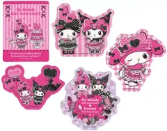【中古】シール・ステッカー マイメロディ＆クロミ(四角：マイメロディ) ステッカーSET 「Happyくじ My Melody ＆ Kuromi 50th＆20th Anniversaries」 H賞
