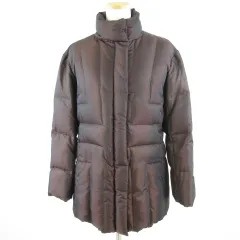 コルディア CORDIER ダウンコート 長袖 ミドル丈 茶 40 *T266