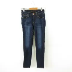 クロッシー CLOSSHI スキニーデニムパンツ ロング 裏起毛 ストレッチ 紺 61 *A102