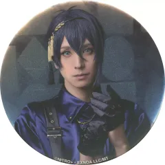 【中古】バッジ・ピンズ 黒羽麻璃央(三日月宗近) ランダム缶バッジ(ライブver. B/背景：幾何学模様) 「ミュージカル『刀剣乱舞』 ～陸奥一蓮～」