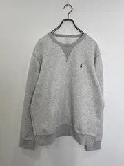 S00361｜POLO RALPH LAUREN｜ポロラルフローレン｜グレー｜メンズ｜スウェット｜トレーナー｜無地｜ロゴ｜刺繍｜トップス｜Y2K｜90S｜古着｜大人気｜一点物｜ヴィンテージ｜フォロー割あり