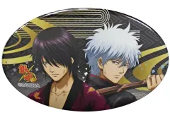 【中古】バッジ・ピンズ 高杉晋助＆坂田銀時 オーバル缶バッジ 戦いに挑んだ男たち 「銀魂 キャラポップストア」 抽選くじ ギャラリーガラポン B賞