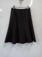 ピB138●NATURAL BEAUTY BASIC●ナチュラルビューティーベーシック●台形スカート●size38●黒