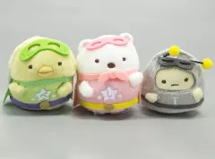 【中古】ぬいぐるみ すみっコぐらしヒーローズ2(しろくま＆ぺんぎん?＆たぴおか) てのりぬいぐるみセット 「すみっコぐらし」 すみっコぐらしファンクラブ限定