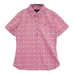 サイズ：1 CALLAWAY キャロウェイ  半袖ポロシャツ 花 総柄 ピンク系 [240101587660] ゴルフウェア レディース ストスト