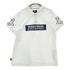 サイズ：2 PEARLY GATES パーリーゲイツ ×Disney 半袖ポロシャツ ミッキー  ホワイト系 [240101587910] ゴルフウェア レディース ストスト