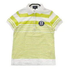 サイズ：0 PEARLY GATES パーリーゲイツ  半袖ポロシャツ ボーダー柄 グリーン系 [240101587914] ゴルフウェア レディース ストスト