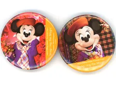 【中古】バッジ・ビンズ ミニーマウス(Fall) 「イマジニング・ザ・マジック(Imagining the Magic) 蜷川実花×ディズニー カンバッジ(2個セット)」 東京ディズニーランド限定