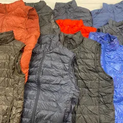 S430★ メンズ ユニクロダウン ベスト おまとめ 10点 ジップアップ ライトダウン