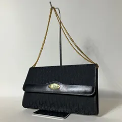 2511-348｜美品｜ディオール ショルダーバッグ ブラック トロッター