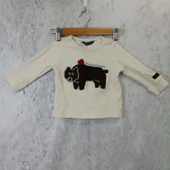 futafuta フタフタ ベビー キッズ くまさん 長袖 トレーナー ホワイト 白 80cm 〇□