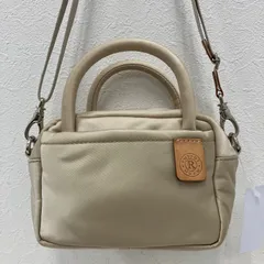 7831　russet ラシット　2way　ショルダーバッグ　ハンドバッグ　ミニキューブ　MINI CUBE　ムク　MUKU　ライトベージュ　ベージュ　小さめ　ミニ　無地　ナイロン　レディース　シンプル　きれいめ