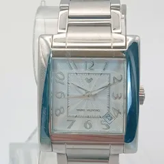 【稼働 良品】1223-8 MARIO VALENTINO マリオバレンチノ MV-7217 メンズ腕時計 レディース ユニセックス クォーツ スクエア デイトのサムネイル