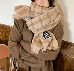 【カーキ】ストール ショール レディース 大判 マフラー チェック 秋冬 防寒 ひざ掛け きれいめ おしゃれ 暖かい