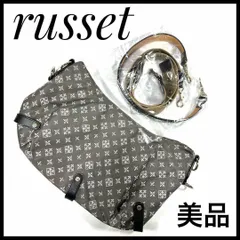 【美品】 ラシット russet　2wayバッグ　ショルダーバッグ　トートバッグ　ナイロン　軽い 　総柄　女性　レディース