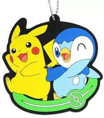 【中古】雑貨 ピカチュウ＆ポッチャマ ラバーストラップ 「ポケットモンスター」 ポケモンファン 第74号特別付録