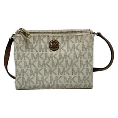 MICHAEL KORS(マイケルコース) ショルダーバッグ 35T7GFTC3B 白×ダークブラウン レザー