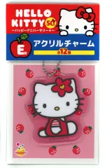 【中古】キーホルダー ハローキティ(1997年) アクリルチャーム 「Happyくじ ハローキティ 50th～ハッピーアニバーサリー★～」 E賞