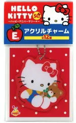 【中古】キーホルダー ハローキティ(1982年) アクリルチャーム 「Happyくじ ハローキティ 50th～ハッピーアニバーサリー★～」 E賞
