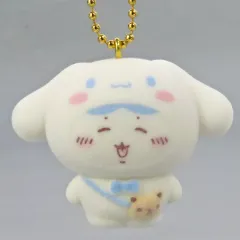 【中古】キーホルダー ハチワレ(シナモロール) 「ちいかわ なんか小さくてかわいいやつ×サンリオキャラクターズ シークレットフロッキーマスコット」