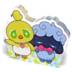 【中古】アクリルスタンド・アクリルパネル プリぴよ＆プリひつじ 「ひみつのアイプリ アクリルブロックR」