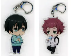 【中古】キーホルダー [単品] 糸師凛(幼少期)＆糸師冴(幼少期) 描き起こしちびキャライラスト使用アクリルキーホルダー2個セット 「Blu-ray ブルーロック VS. U-20 JAPAN 特装限定版」 アニメイト全巻購入特典